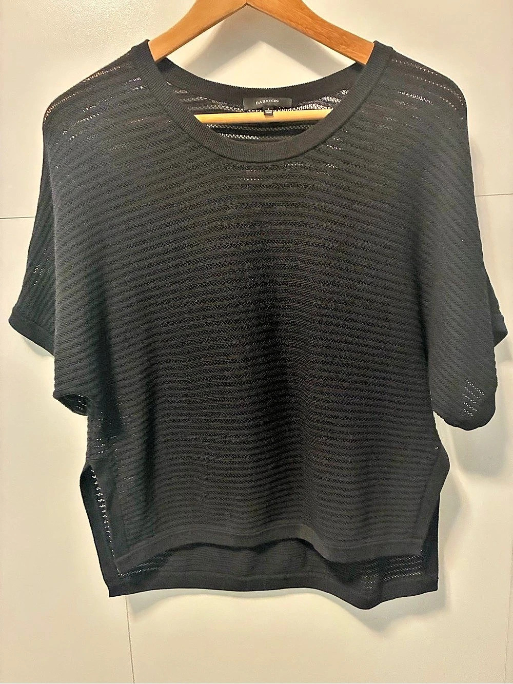 Babaton Black Short Sleeve Top Like New